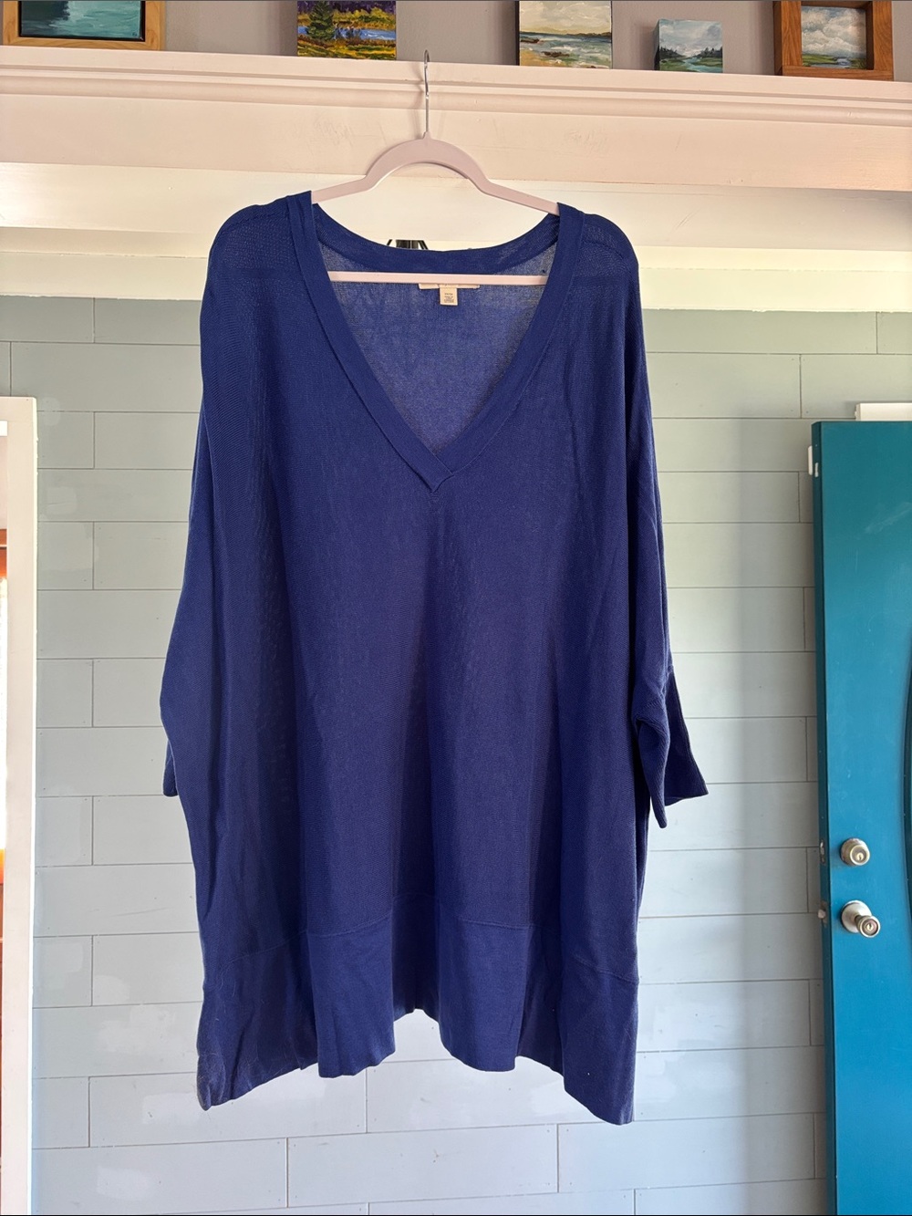 Sejour Navy Blue Knit‎ Top